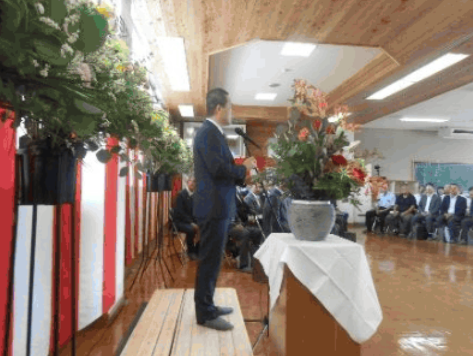飛駒学校研修施設開校式 1